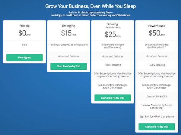 Acuity-Scheduling-pricing